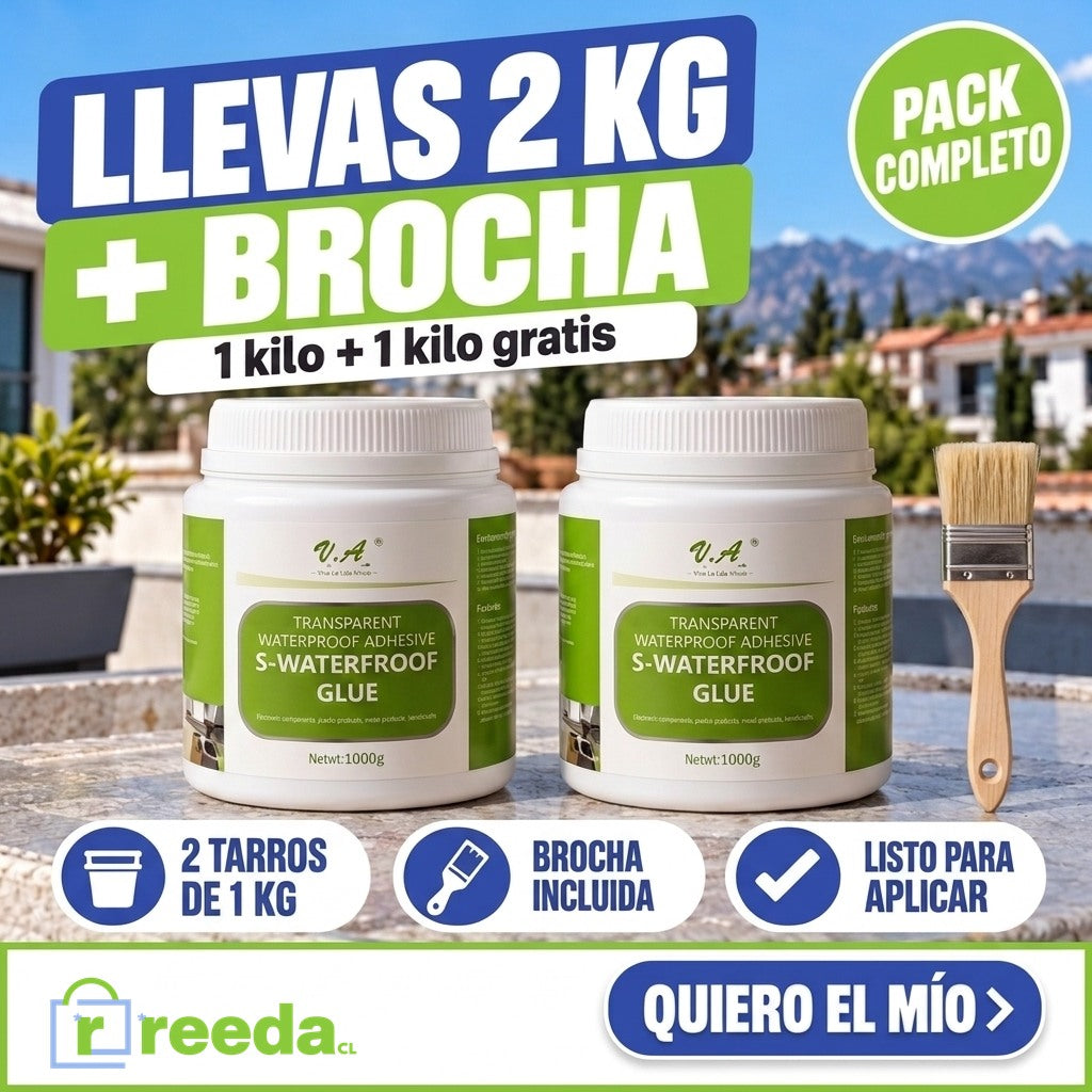 Pack 2 tarros de 1KG + brocha incluida
