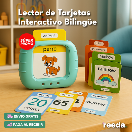 Lector de Tarjetas Interactivo Bilingüe Español/ ingles