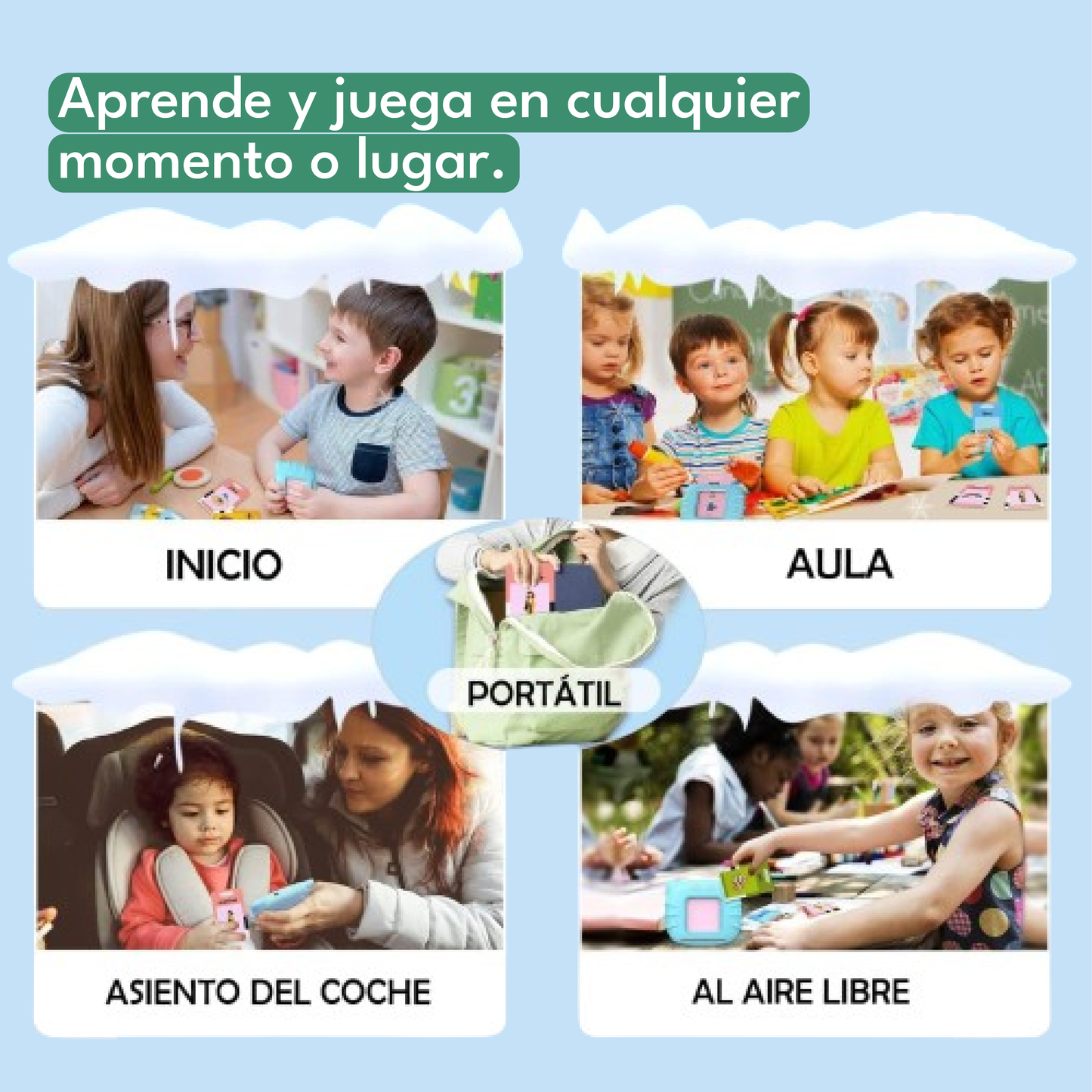 Lector de Tarjetas Interactivo Bilingüe Español/ ingles