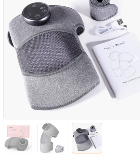 Kit Completo Masajeador Térmico con Correas y Cable USB